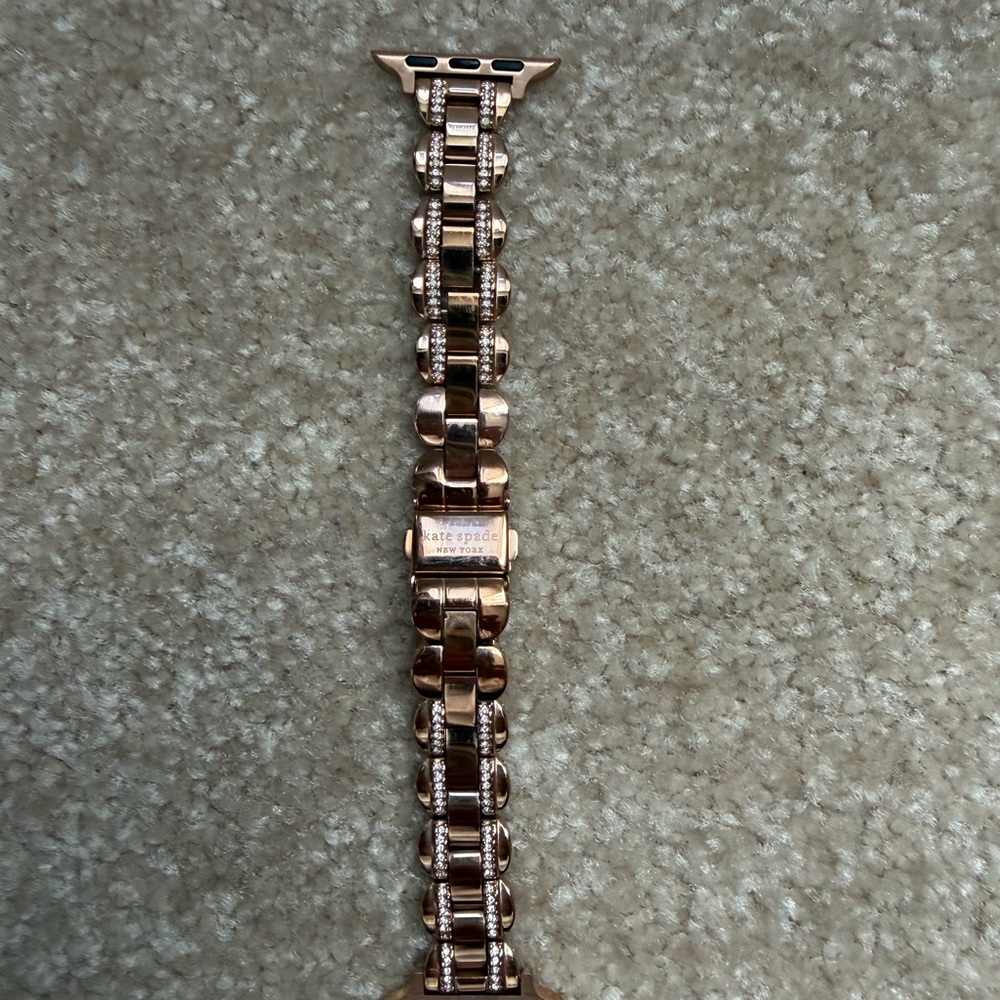 Kate Spade Rose Gold Scalloped Watch Band with rhinestones - Picture 9 of 9